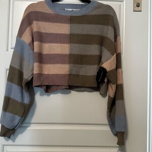 Striped Cropped Sweater